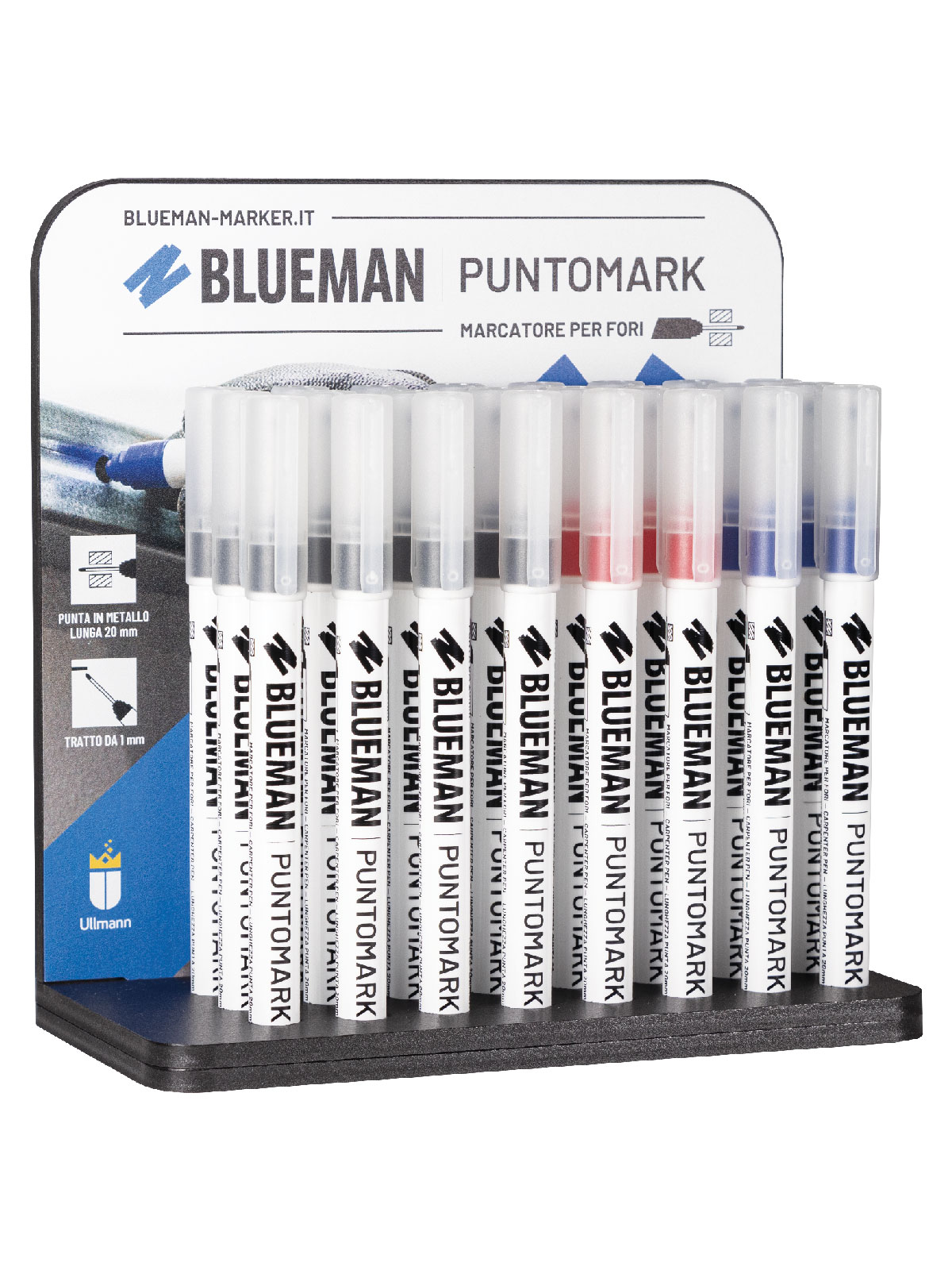 Blueman-Puntomark-PM059-Box-nero-rosso-blu
